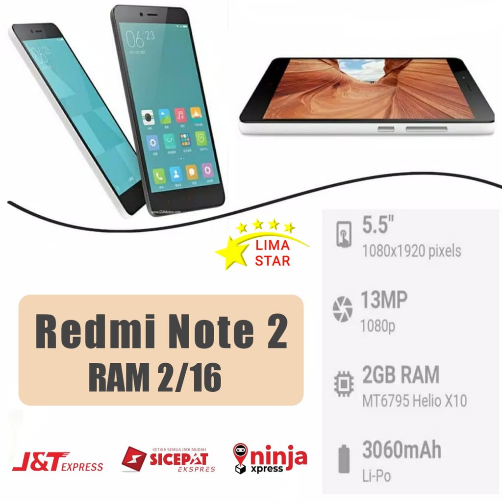 Xiaomi Redmi Note 2 2/16GB 2/32GB | Shopee Indonesia