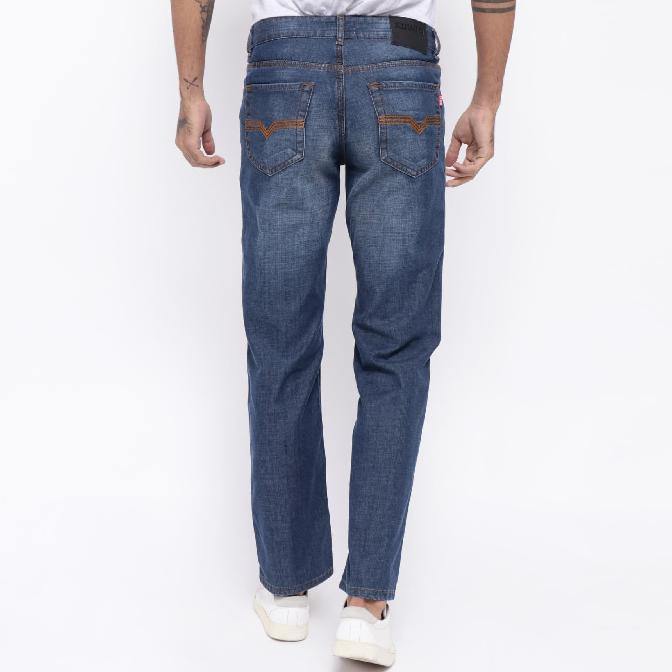 New Product Edwin Celana Jeans Edw-11-Indigo Regular Fit Pria Panjang Biru Jeans - Biru, 31 Free