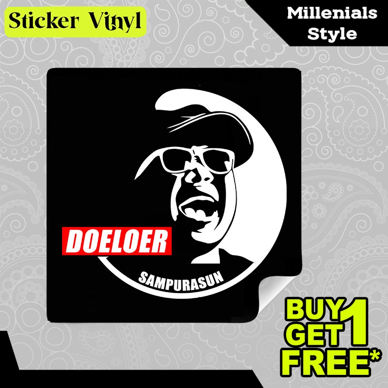 

Stiker Sticker Doeloer Doel Sumbang Fans Musisi Sunda Terkenal Aesthetic Bahan Vinyl Satuan Anti Air