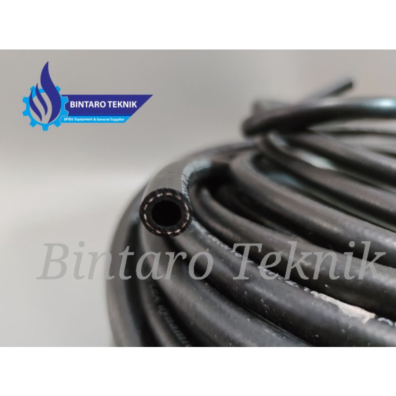 HARGA PER METER Selang Bensin Serat Benang Multi Oil Hose Size 06 3/8&quot; 3 per 8 Inch Selang Bensin Multi Instalasi Rotak Oil Solar Oli BBM Selang Rotak Rotax Otomotif/Bensin/Industri