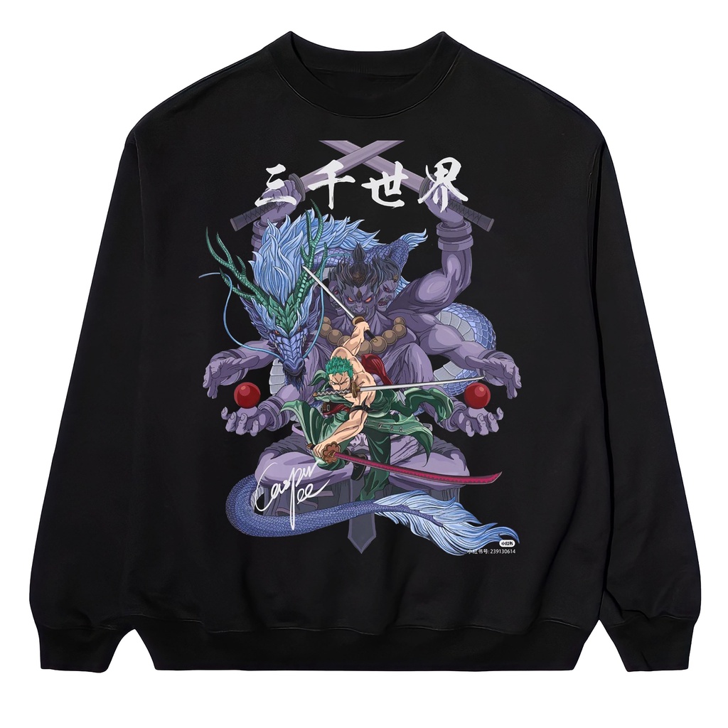 CREWNECK | SWEATSHIRT | SWEATER | SWEATER ANIME ONE PIECE RORONOA ZORO