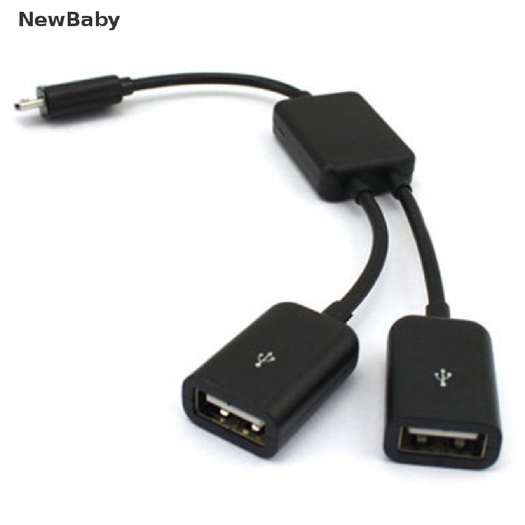 Kabel Adapter Dual Micro USB OTG Hub Host Untuk Tablet PC Smartphone