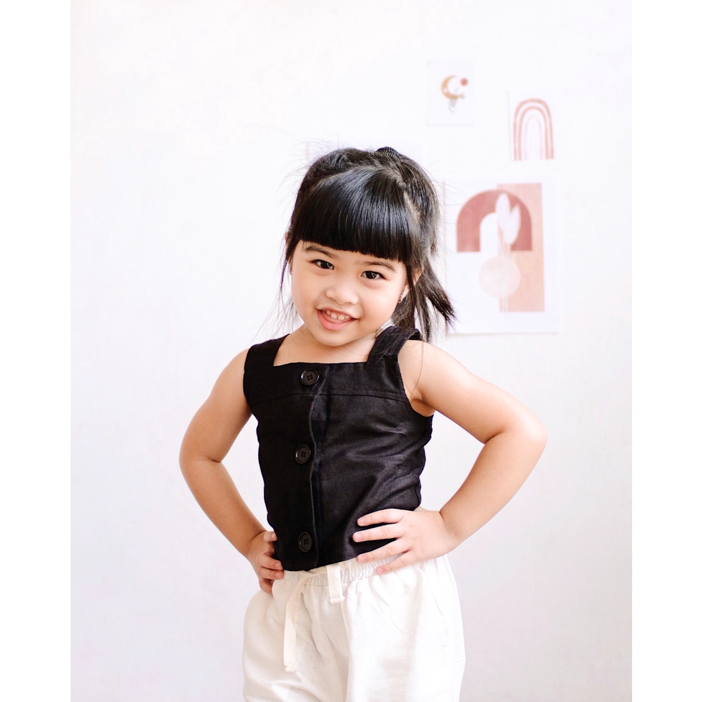 LUNA TOP | Baju Anak | Baju Atasan Anak Perempuan | Baju Anak Perempuan | Baju Katun Anak | Tanktop Anak