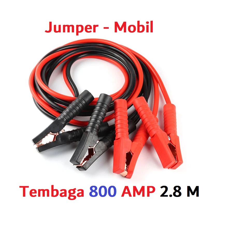 Kabel Jumper Aki mobil Kabel Starter Jumper Aki Mobil Motor Aman Tembaga berkualitas tinggi jamper accu mobil mogok kabel emergensi