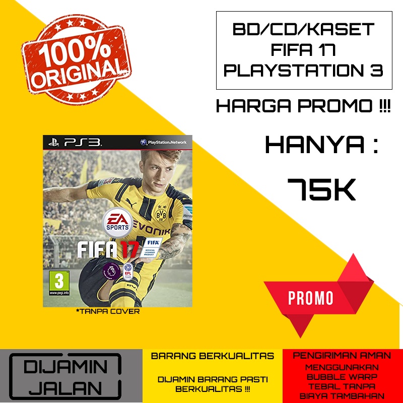 BD/CD/KASET PS3 FIFA 17