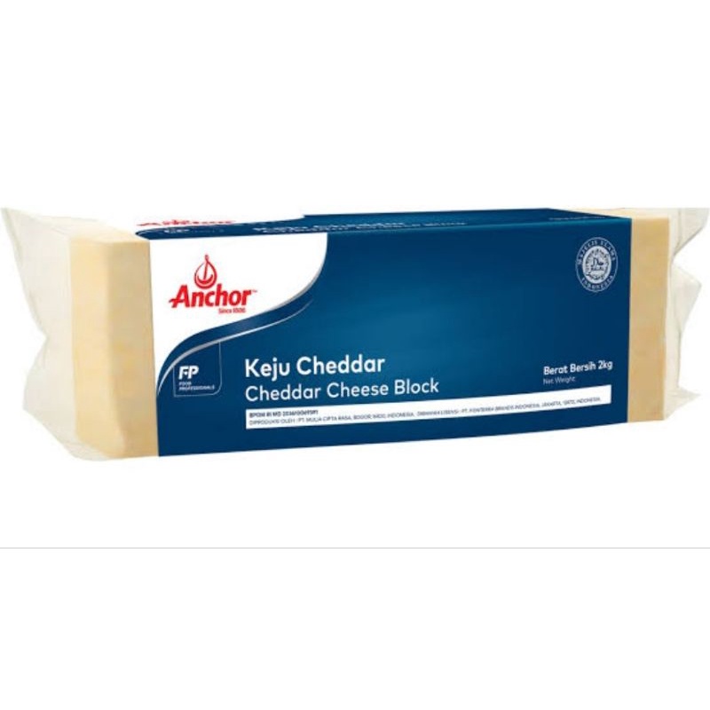 

Anchor Cheddar Cheese blok kemasan 500gr.