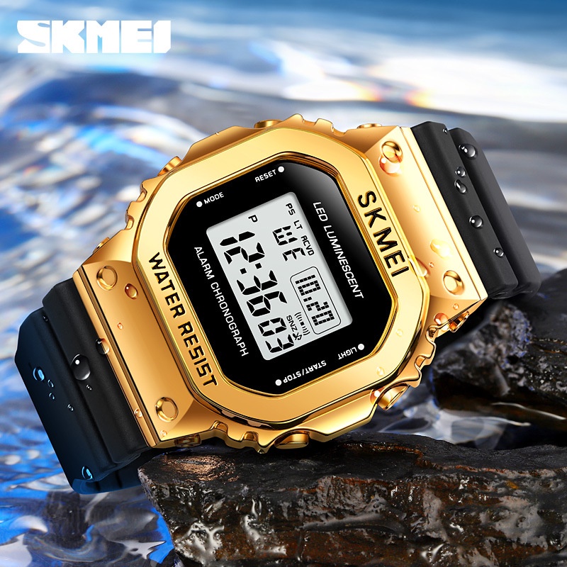 SKMEI 1851 Jam Tangan Wanita Pria Digital EL Backlight Sport Watch