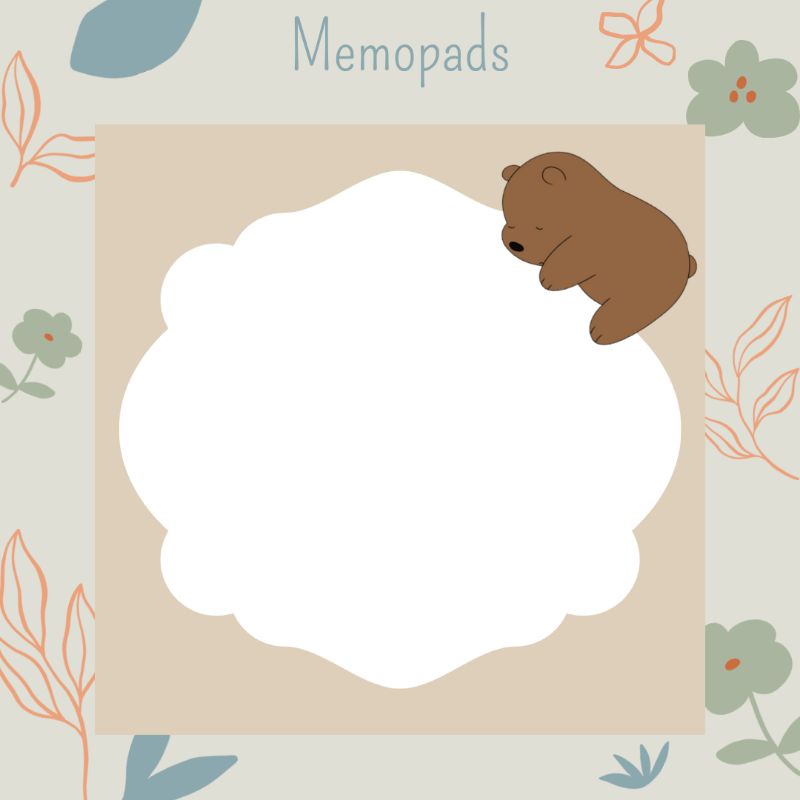 Memopads | Memopads We Bare Bears