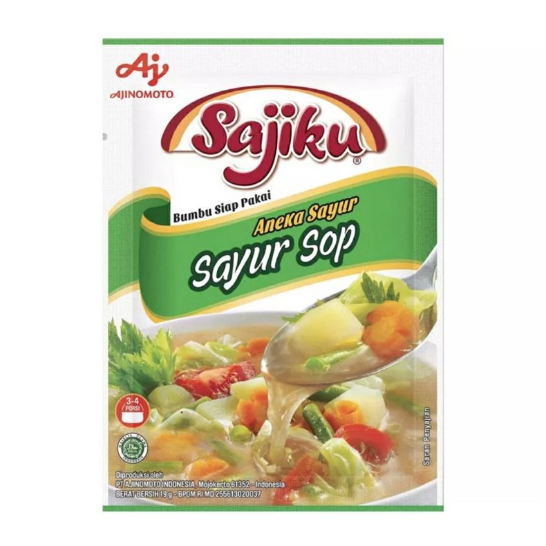 

Sajiku Bumbu Sayur Sop 19 gr Aneka Sayur Instan Masak Praktis