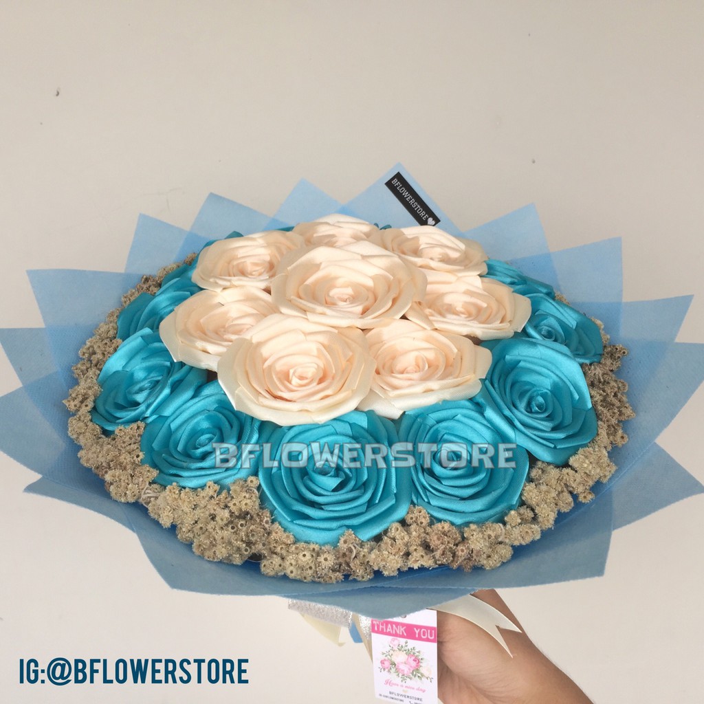 Best Seller HAND BOUQUET BUCKET BUKET BUNGA WISUDA EDELWEIS EDELWEISS PITA Terbaik