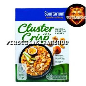

SANITARIUM cluster crisp manuka honey and cashew sereal 460gr