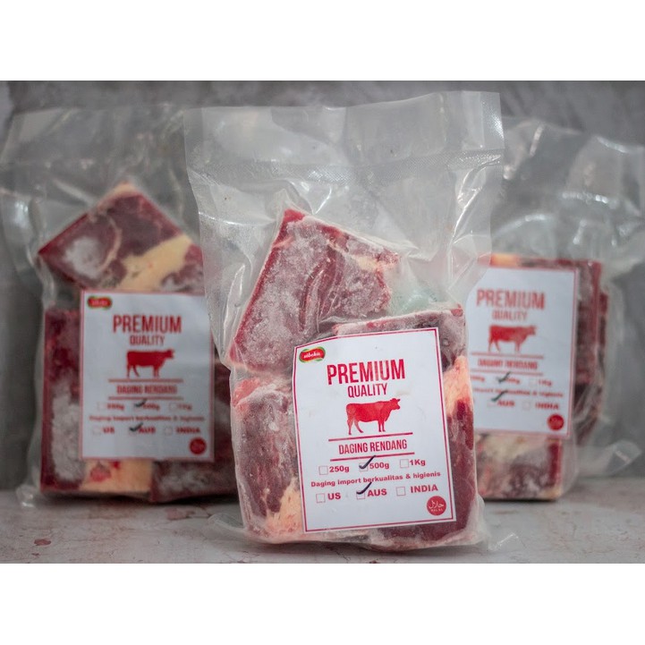 

Daging Sapi Rendang 500gr Frozen Kualitas Impor Fresh Segar Halal-PROMO