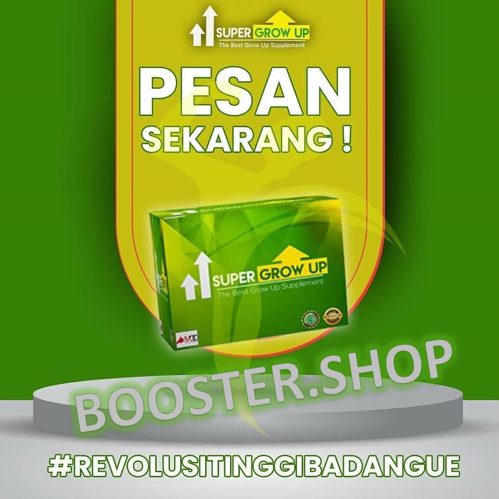 

Super Grow Up Peninggi Badan Susu Peninggi Badan Tercepat Terampuh Terbaik Terbukti BPOM HALAL MUI