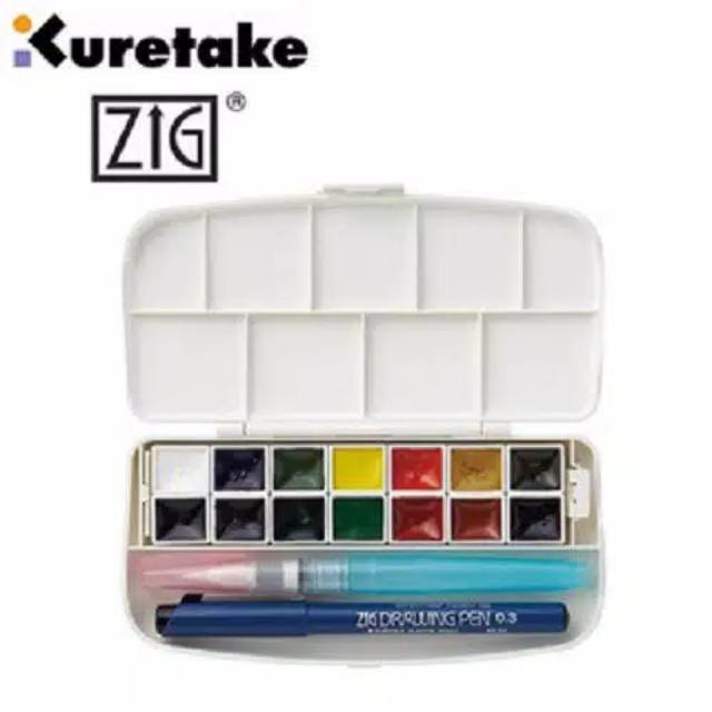 

ZIG Watercolor System Transparent Watercolor Set 14 colours