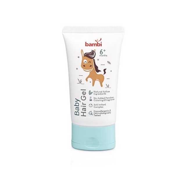 Bambi Hair Gel ( Tube ) - Gel rambut bayi