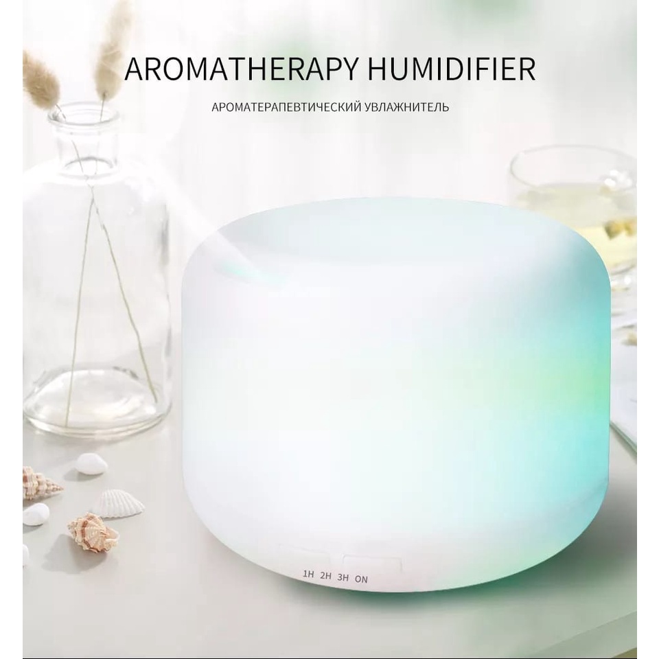 Humidifier AirDiffuser Aromatherapy Ultrasonic USB Warna LED RGB 300ml