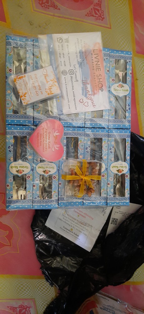 Sendok Garpu Teh Kecil  Kemas Box Motif