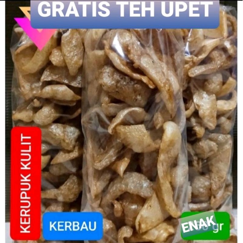 

KERUPUK KULIT KERBAU KHAS CIREBON 1kg GRATIS Teh upet