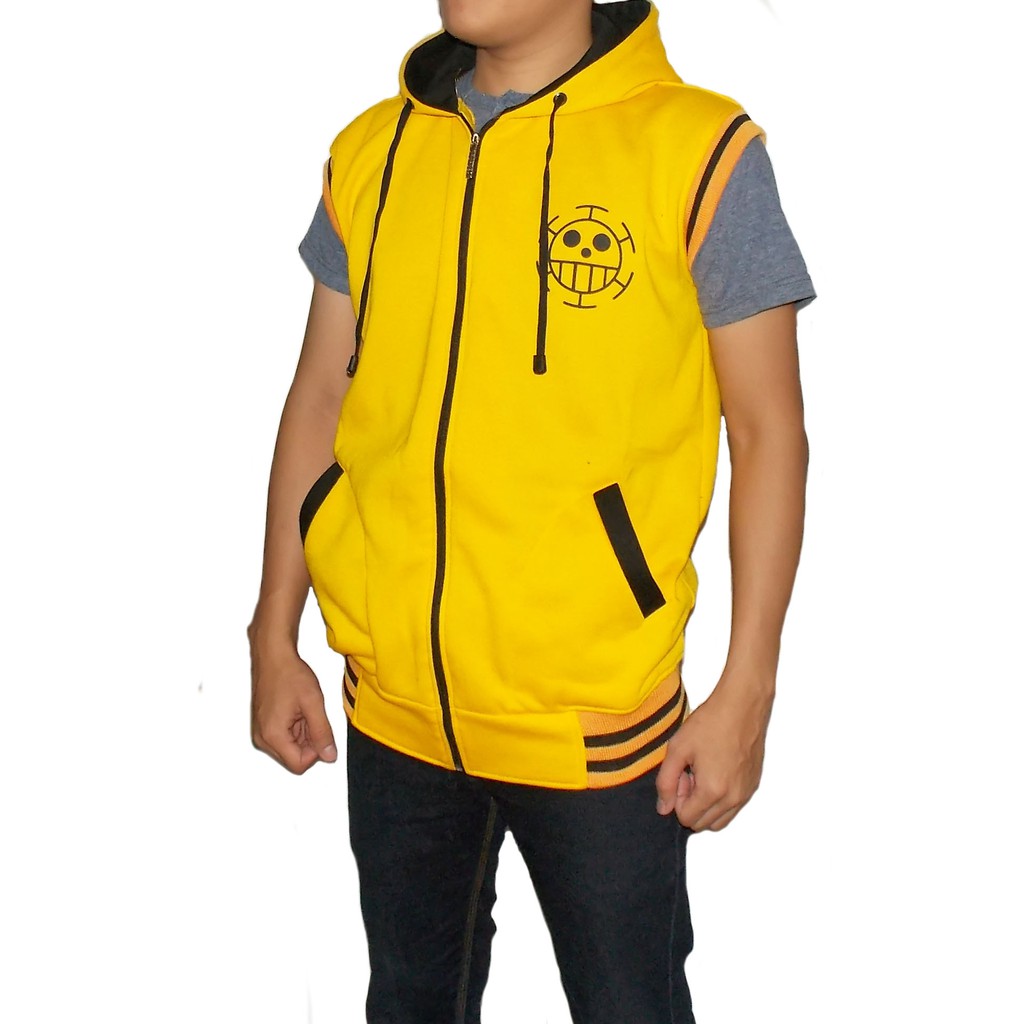 Rompi One Piece Trafalgar Law Kuning - Rompi Trafalgar Law - Rompi Hoodie Trafalgar - Jaket Onepiece