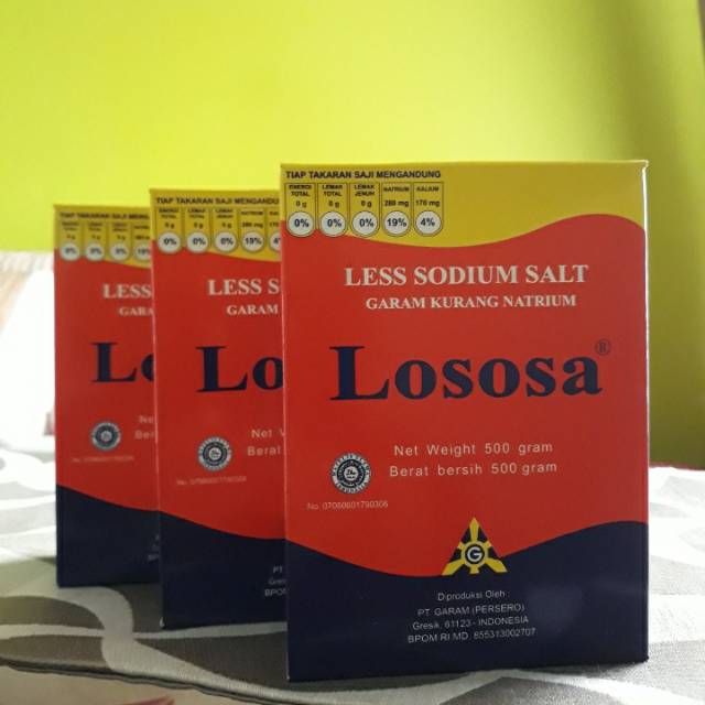 

Garam LOSOSA, garam sehat, garam rendah Natrium. Garam LOSOSA 500gram