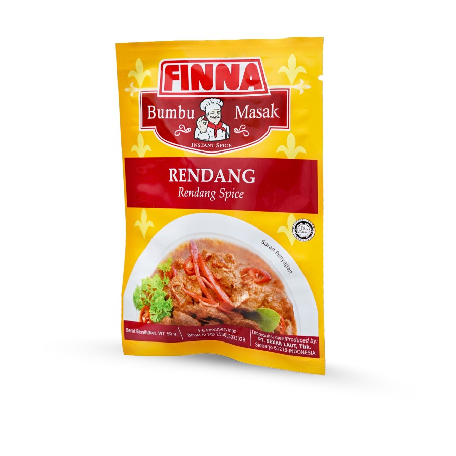 BUMBU MASAK RENDANG FINNA 50GR SACHET HALAL