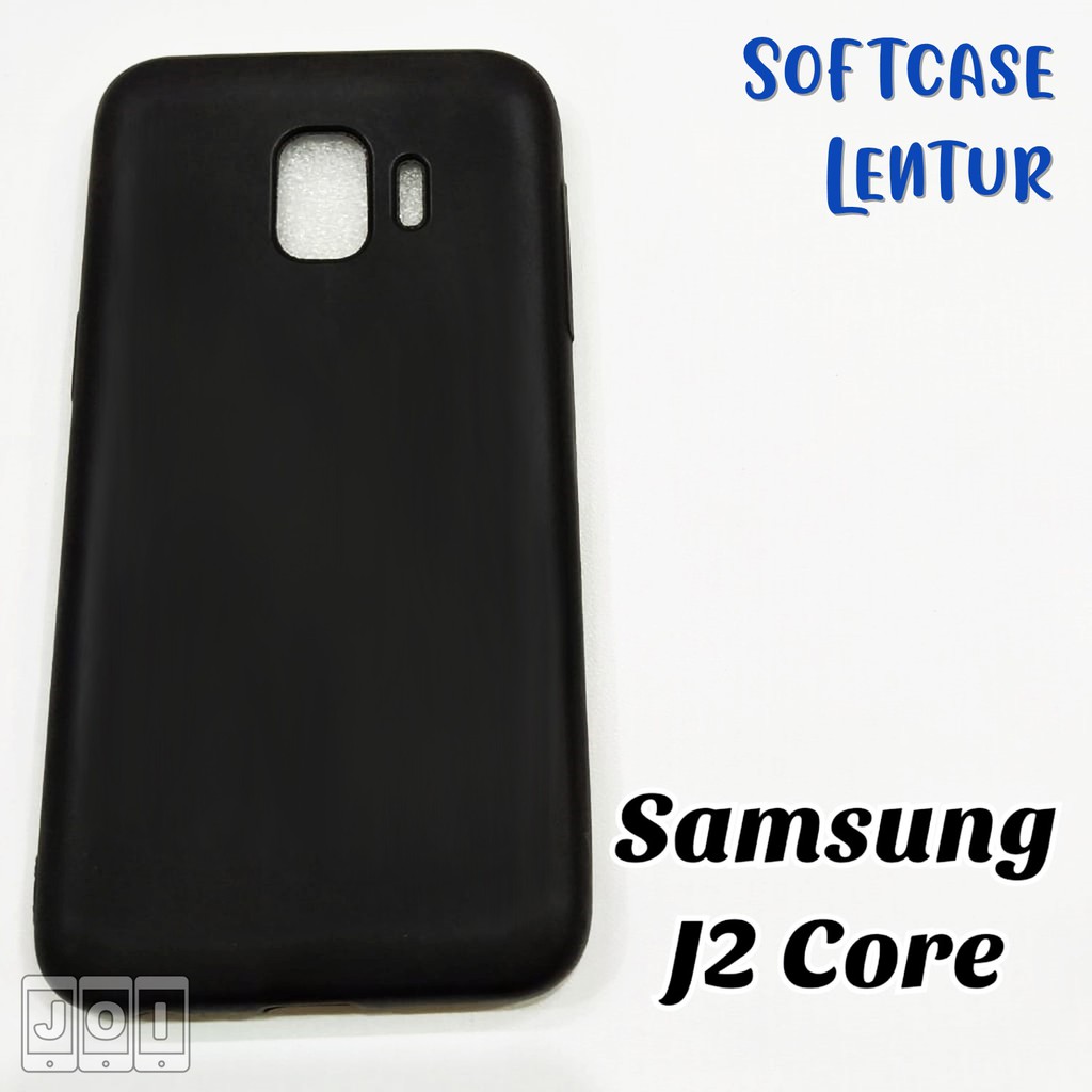 Case Samsung J2 CORE Softcase Hitam Black Matte Slim Lentur Joi