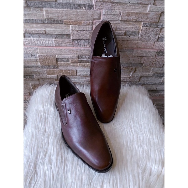 PSPGN.CO | ORIGINAL BRANDED PLAYBOY PH3368BR SEPATU PRIA KULIT OXFORD PANTOFEL SLIP ON FORMAL