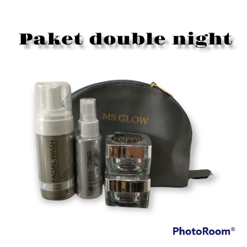 [PILIH GIFT TAS/LOTION]PAKET WAJAH MSGLOW DOUBLE NIGHT/DAY