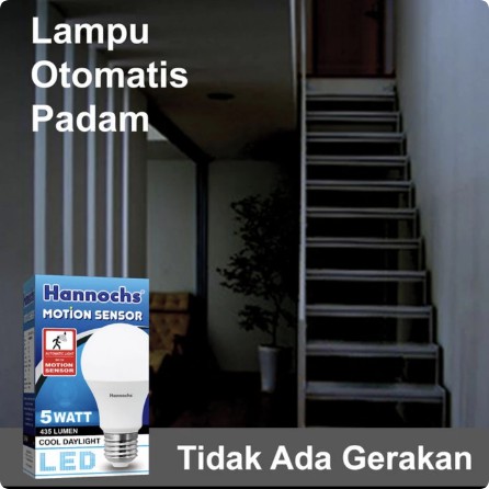 Lampu Led Hannochs Motion Sensor 9 Watt