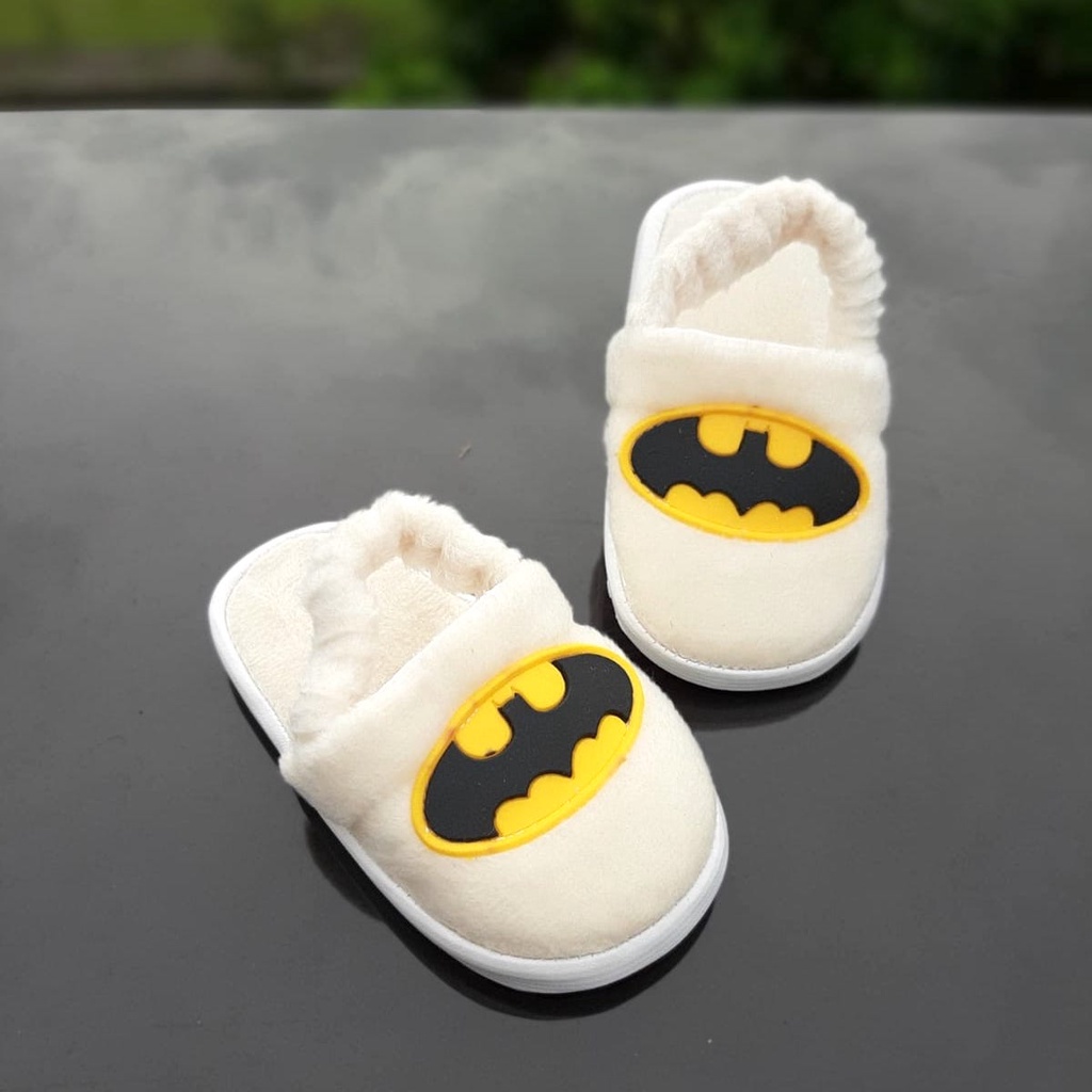 VINANDOZ STA02 Sepatu Sandal Anak Laki-laki Umur 1 2 3 tahun - Sandal Tali Anak Motif Batman - Anti slip