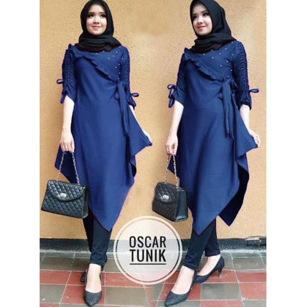 Susan.ID TUNIK Long OSCAR Fashion Wanita Termurah Fit to XL