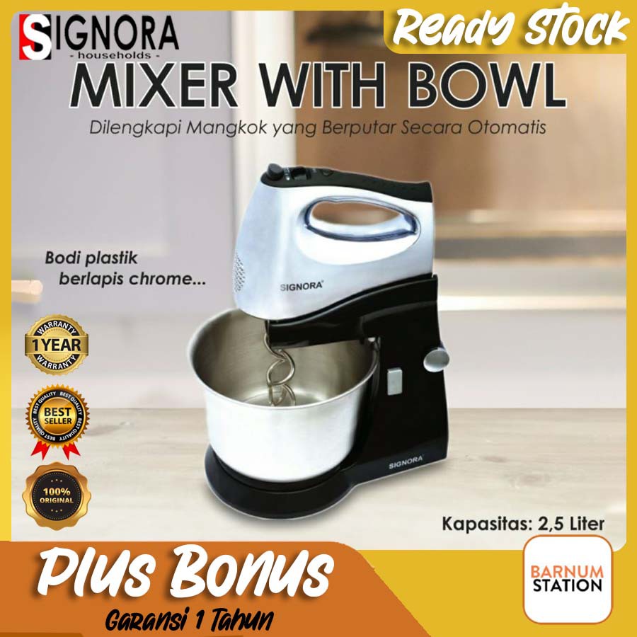 MIXER WITH BOWL SIGNORA + EXTRA BONUS