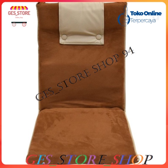 Soleil Kursi Lantai Lipat - Cokelat/putih/kursi santai lantai