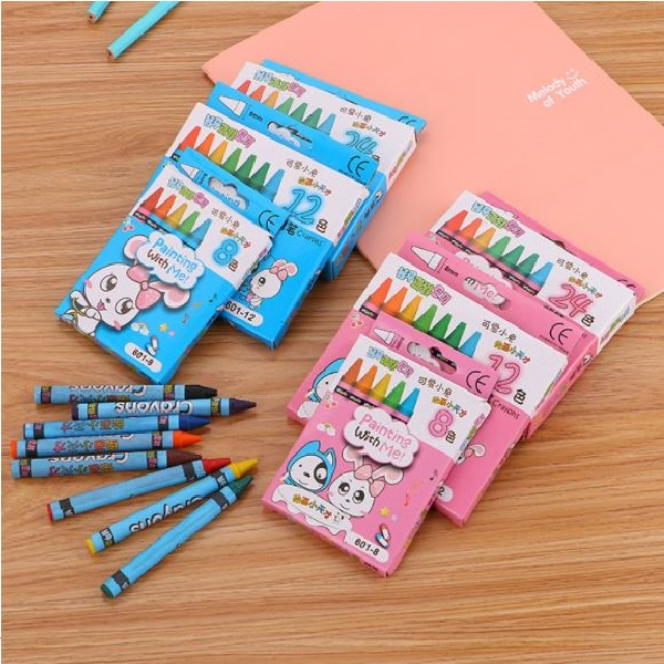 

JKG Crayon set isi 12 dan 24 / Pensil mewarnai / spidol warna