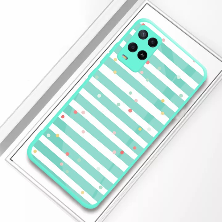 [U16] Softcase Kaca Bezel Tosca Oppo A54 - Softcase Mirror Oppo A54 - Case Kaca Oppo A54 -  Softcase