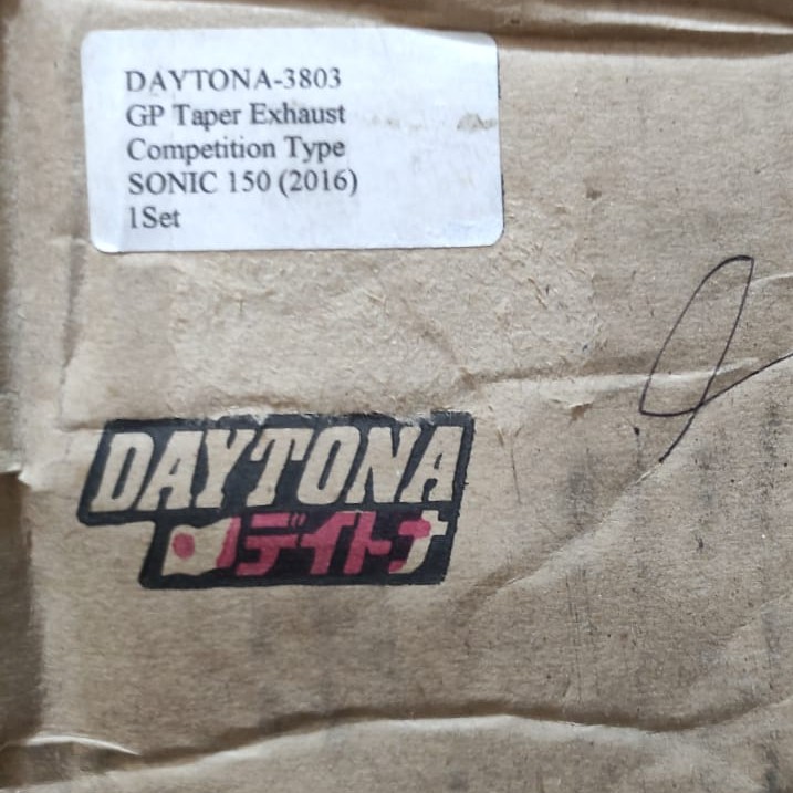 KNALPOT DAYTONA RACING GP TAPER NEW SONIC 150 K56 COMPETITION