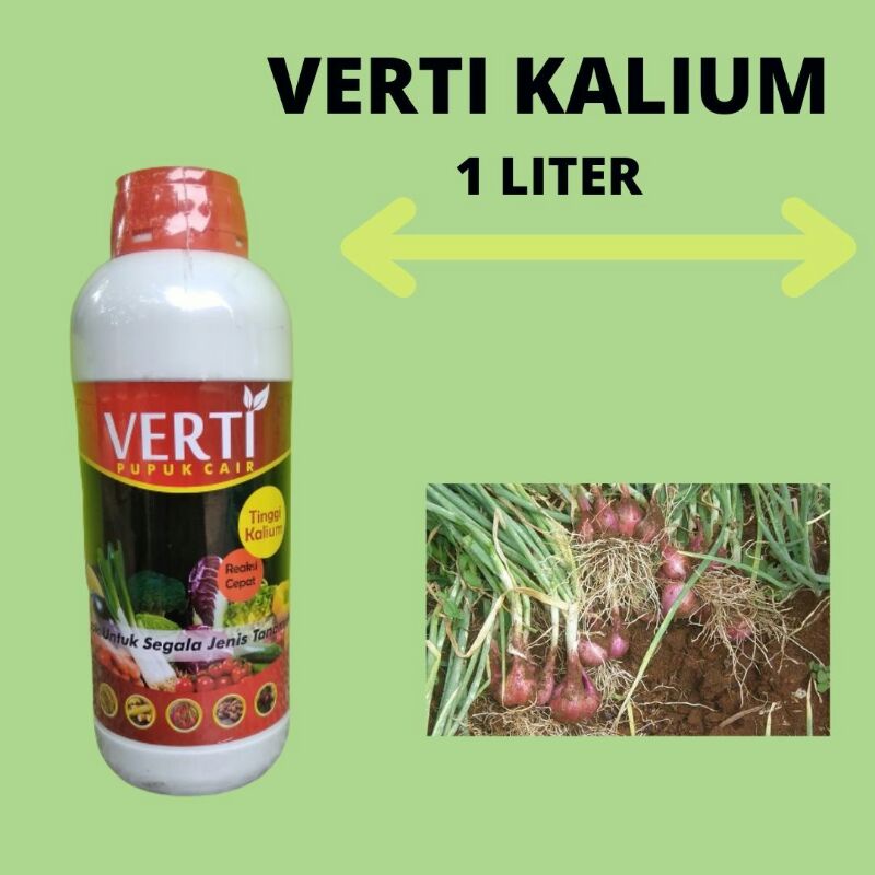 Pupuk Cair Kalium Super, Pupuk Kalium Cair Untuk Bawang Merah, Pupuk Daun Kcl Cair, Verti Kalium 1Lt
