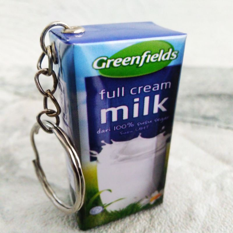 GANTUNGAN KUNCI UNIK MURAH MINIATUR KOTAK MINUMAN-Greenfiel Full