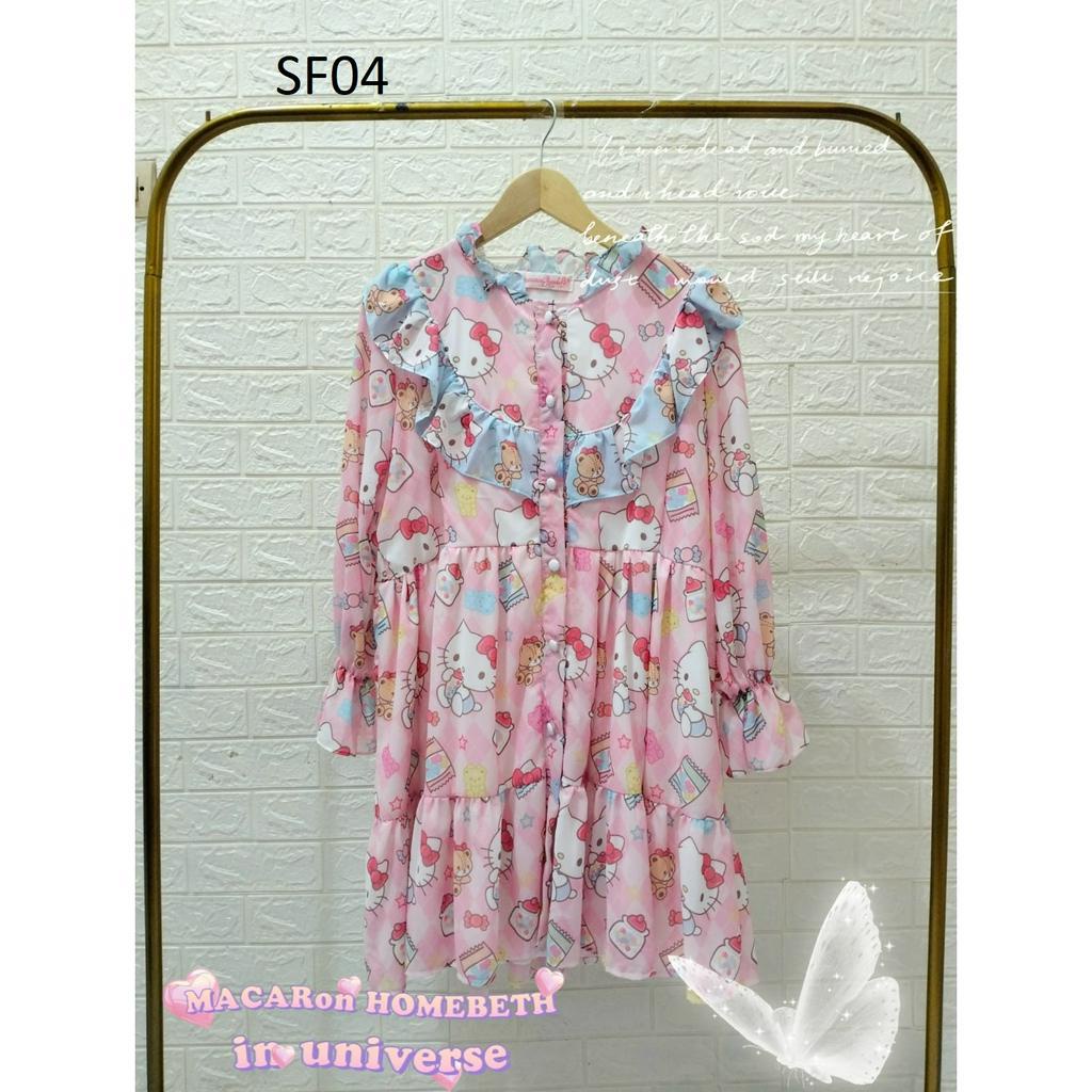 DRESS SIFON WANITA MACARON HOMBETH BKK