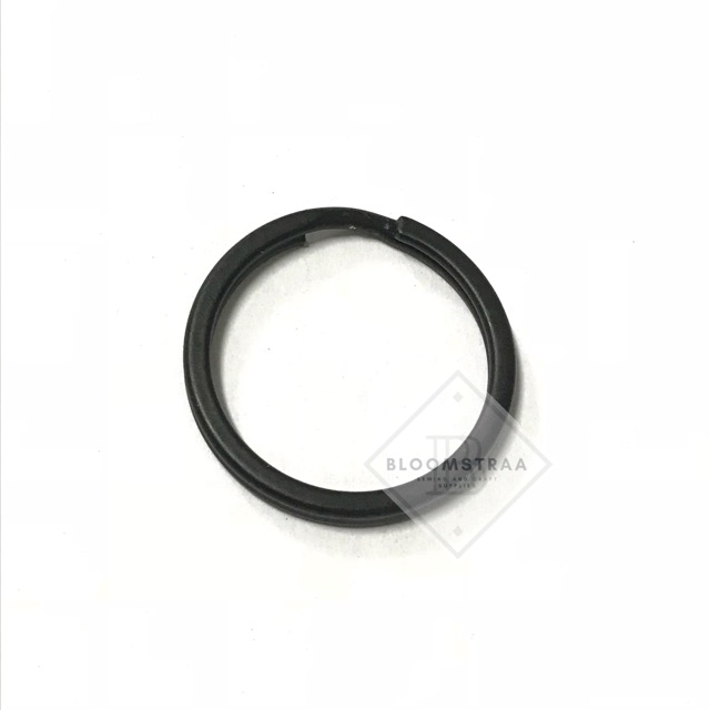 Ring Gantungan Kunci hitam doff ring bulat flat black doft hitam cat