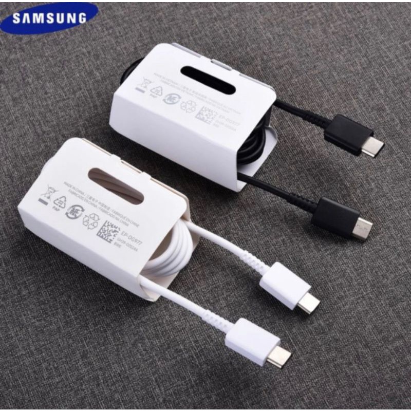 Kabel Charger Type C to Type C 3A FAST CHARGING Kabel Data Samsung Type C