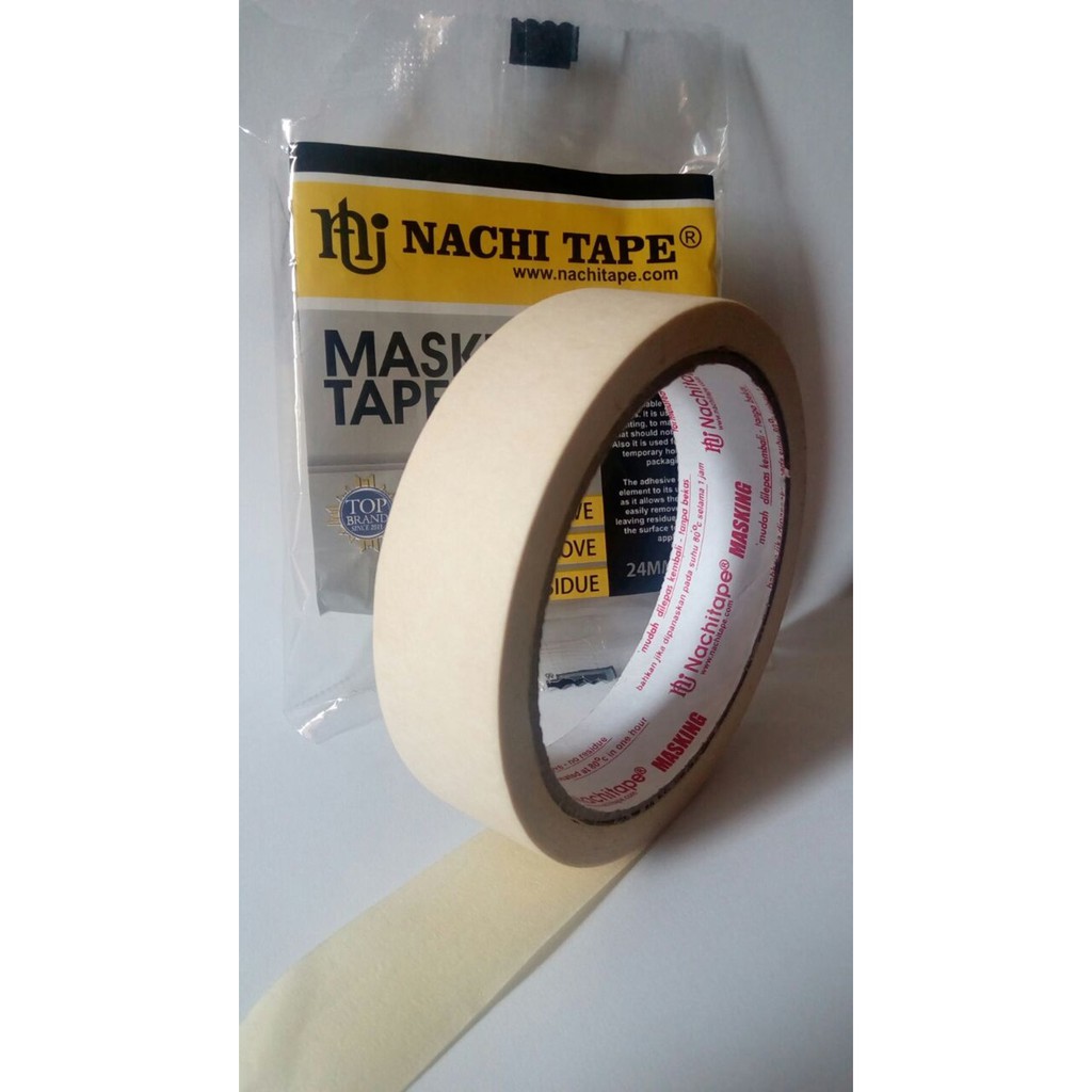 Lakban Kertas Nachi Tape Ukuran Kecil 24 mm x 20 y