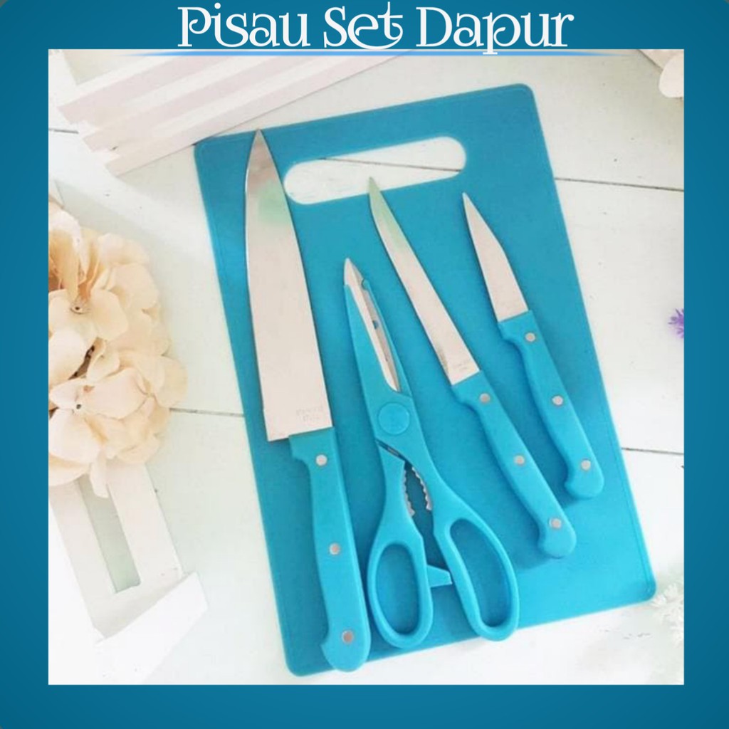 Pisau Set Talenan Gunting Dapur