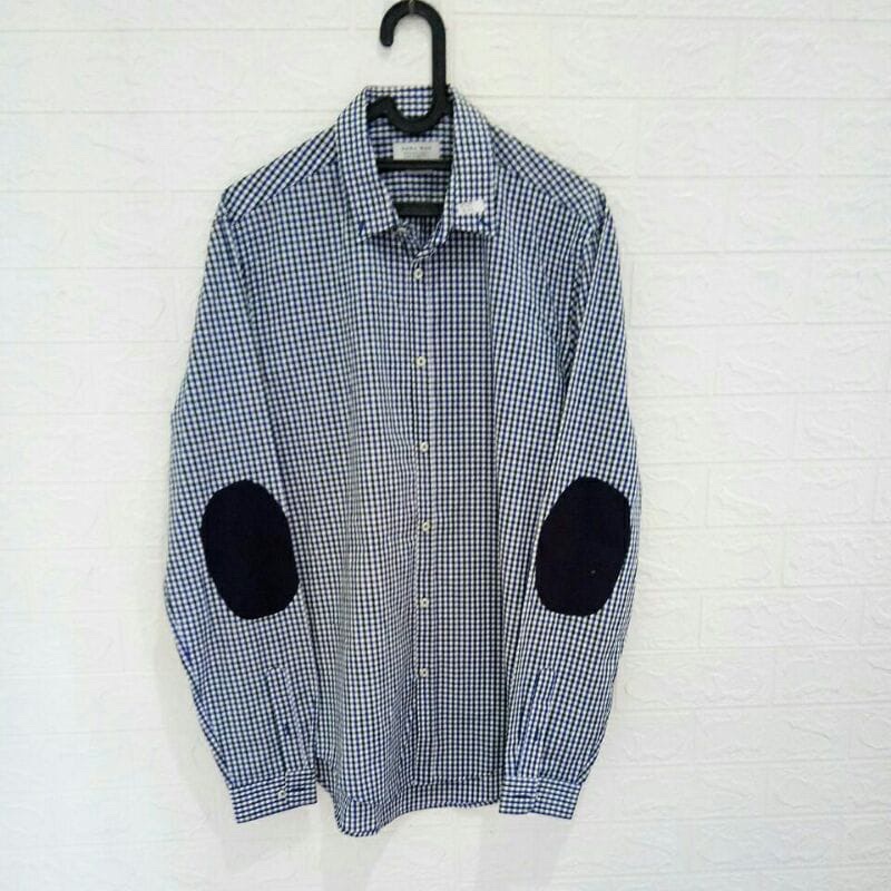 kemeja pria zara man size L preloved second