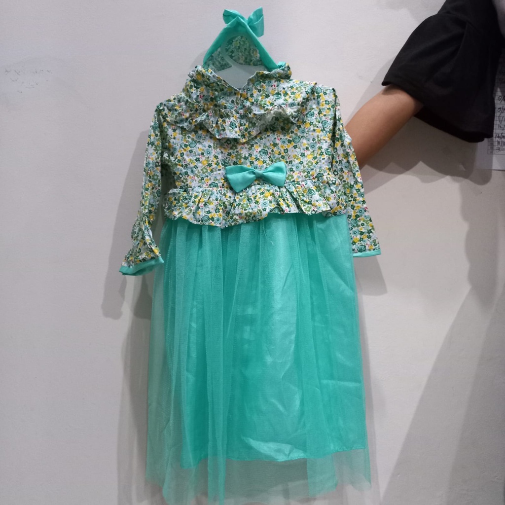 Baju Muslim Bayi Gamis Anak Perempuan 5-18 bulan Gamis Princess Baju Pesta Murah KA99 Gaun Syari'i