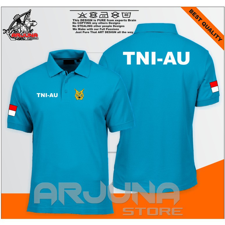 POLO SHIRT/ KAOS POLO TENTARA ANGKATAN UDARA / TNI AU TERBARU -shortage