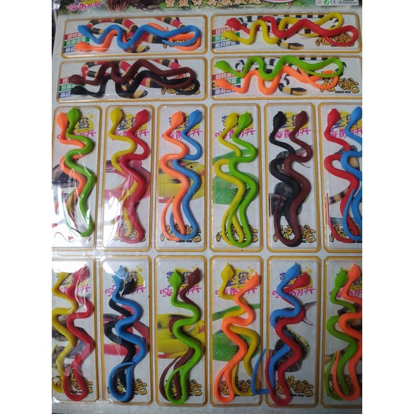 Mainan Ular Plastik || Mainan Ular Prank || Ular-ularan stiky snake