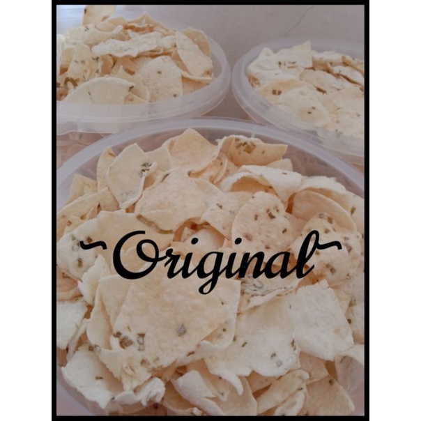 

KERUPUK OPAK Rasa Original Kemasan Medium Khas Padang (Bukittinggi) Home Made