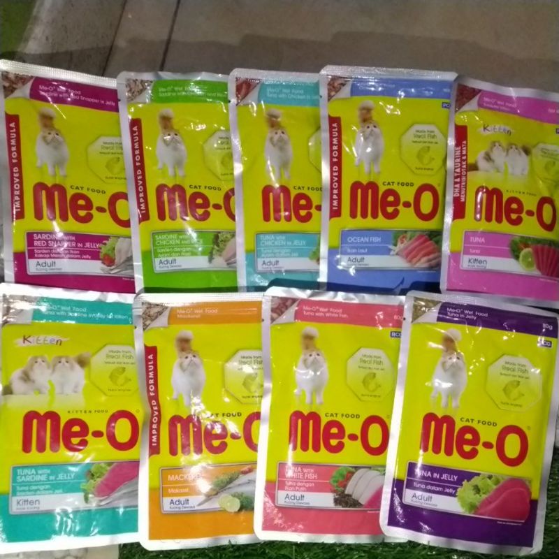 Meo pouch 80gr makanan kucing basah