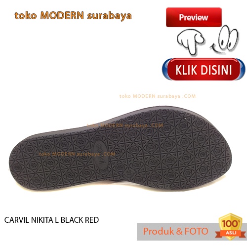 Sandal wanita casual jepit spons printing CARVIL NIKITA L